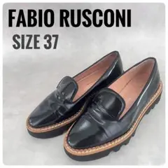 FABIO RUSCONI ローファー　37 タンクソール