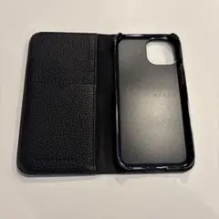 BONAVENTURA ブラック 手帳型ケース iPhone用