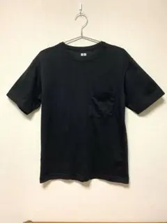 【美品】UNIQLO U ブラック Tシャツ 160キッズサイズ
