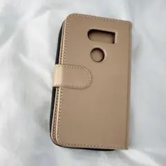 isai V30+ LGV35 V30 ケース財布付き ゴールド gold