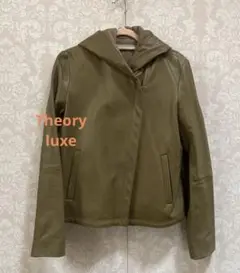 theory luxe シープレザーフード付ジャケット 32