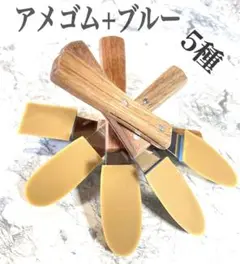 シーリングヘラ、コーキングヘラ5本、5種アメゴム+ブルー5mm【送料込み】