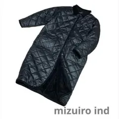 mizuiro ind キルティングボアコート ブラック