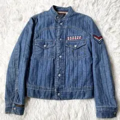 HYSTERIC GLAMOUR KINKY ノーカラーデニムジャケット中綿入