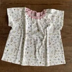 ☆110サイズ☆うさぎのスモック☆ミルキーラビット