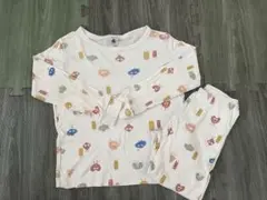 訳ありPetit Bateau カラフルパジャマ 110cm