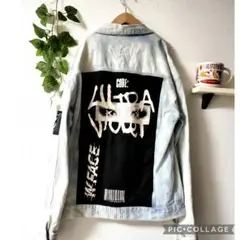 倖田組 ULTRA VIOLET DENIMJKT グラフィックデニムジャケット