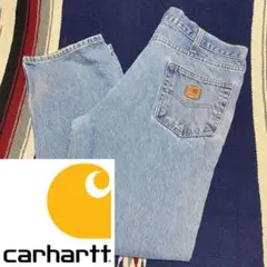 90s 古着 カーハート ロゴタグ 革タグ バギーパンツ ペインターパンツ