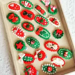 かわいいクリスマヘアピン