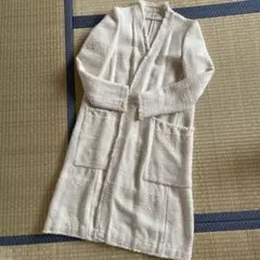 ZARA BASIC ザラベーシック ツイード ノーカラー コート 羽織 S