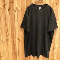 【ジーティーホーキンス】【グンゼ】Tシャツ　半袖　クルーネック　メンズ　ブラック