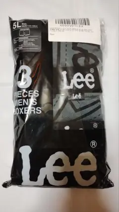 Lee ボクサーパンツ 5L 3枚セット ブラック