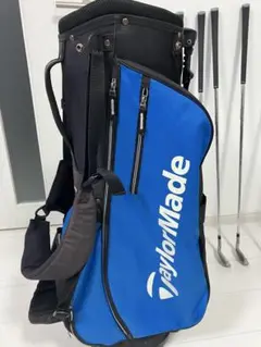 TaylorMade ゴルフバッグ スタンド付き 青