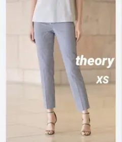 Theory セオリー シアサッカー ストライプ クロップド パンツ 00美品