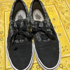 Vans バンダナ柄 スニーカー 黒