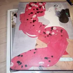 中村貞以、【湯浴みして】、希少な額装用画集画、新品高級額 額装付、状態良好 彼末 宏、花、希少な額装用画集より、美品、新品額装付 美術