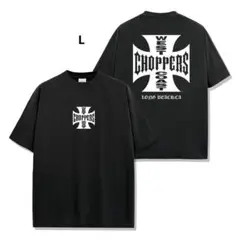 ウエストコーストチョッパーズ ハーレー バイカー 半袖 Tシャツ ブラック L