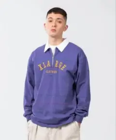 XLARGE パープル ラグビージャケット