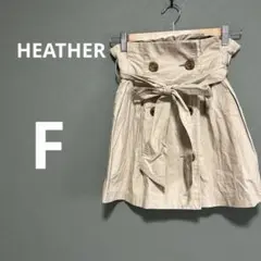 HEATHERヘザー　プリーツスカート　トレンチミニスカート