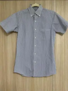 【美品】GREEN LABEL RELAXING ストライプ半袖シャツ
