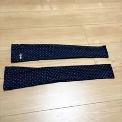 試着のみ‼️エレッセ　アームカバー　テニス　園芸　ドット　ネイビー　UNIQLO