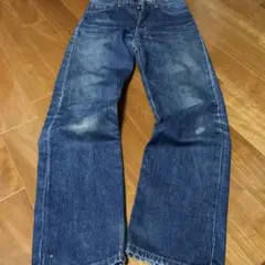 701XX W27 L33ビッグE 赤耳 ボタン裏J22 シンチバック