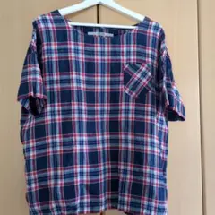 OMNIGOD チェック柄 半袖シャツ