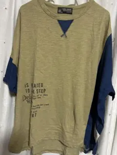 CUBE SUGAR 半袖Tシャツ カーキ/ネイビー