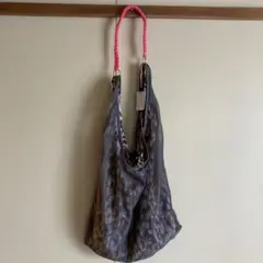 ルコリ　メッシュトートバッグ ワンハンドル　　軽量　ハンドル部分パラコード
