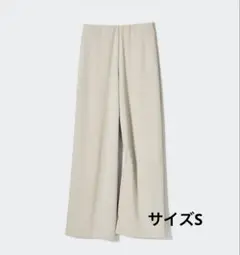 新品タグ付き UNIQLO クレープジャージーストレートパンツ Sサイズ