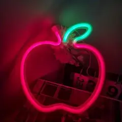 りんご ネオンサイン ネオンライト LED 照明 ライト 寝室 装飾 USB