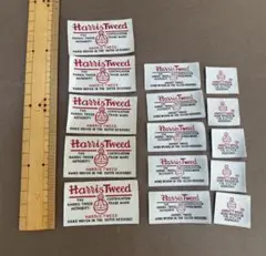 Harris Tweed 布製タグ 大中小15枚セット