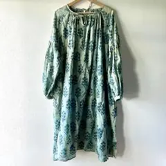 Kanno textile ギャザーワンピース