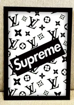 50 supreme アートポスター　額付き