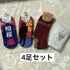 ソックスアソート 4点セット レディース たび男女兼用