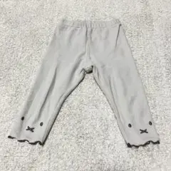 ミッフィー　パンツ　リブ編みグレー　80サイズ