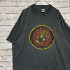 USA製90sヴィンテージTシャツ！シングルステッチ　グレー半袖古着　XL78