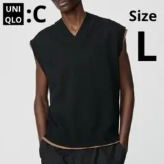 【UNIQLO:C】ニットベスト　ブラック
