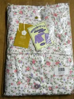 ハナサンテラス 女性用 フルオープン 介護用パジャマ [LL] 花柄ピンク