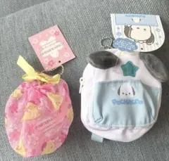 sanrio ポムポムプリン×ポチャッコキーホルダーset♡