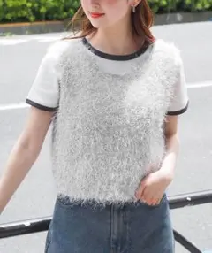tiptop ラメフェザー2wayベスト