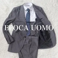 【美品】EPOCA UOMO セットアップスーツ シルク混 大きいサイズ 光沢感