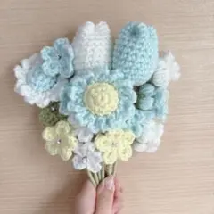 枯れない花束 毛糸の花束 チューリップ ブーケ