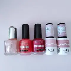 ネイルカラーCANMAKE、RIMMEL、ジェルネイルダイソー