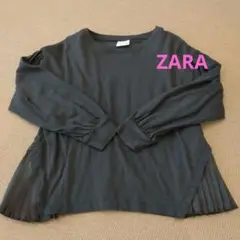 ZARA 長袖カットソー122size ダークグレー