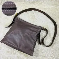 ✨極美品✨ボッテガヴェネタ イントレチャート ショルダーバッグ ダークブラウン