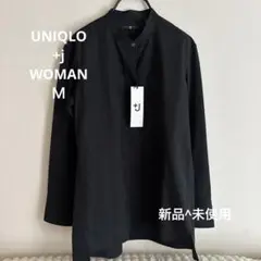 UNIQLO +j スーピマコットン　スタンドカラーシャツ　新品タグ付き