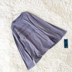 新品 《エバーアフター》 (M-L) ドロップショルダーカットソー エンボス