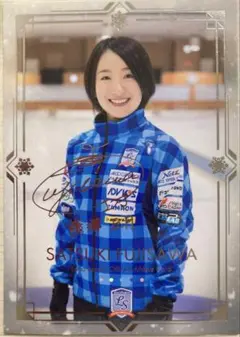 藤澤五月 直筆サイン付き写真 ロコ•ソラーレ 証明書付き　1枚　② ミントモール / MINT 池袋店 / ロコ・ソラーレ〜軌跡