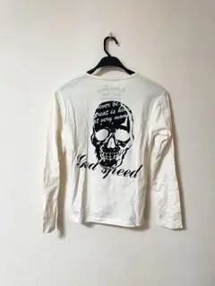 Spaceopera スカルプリント 長袖Tシャツ God Speed